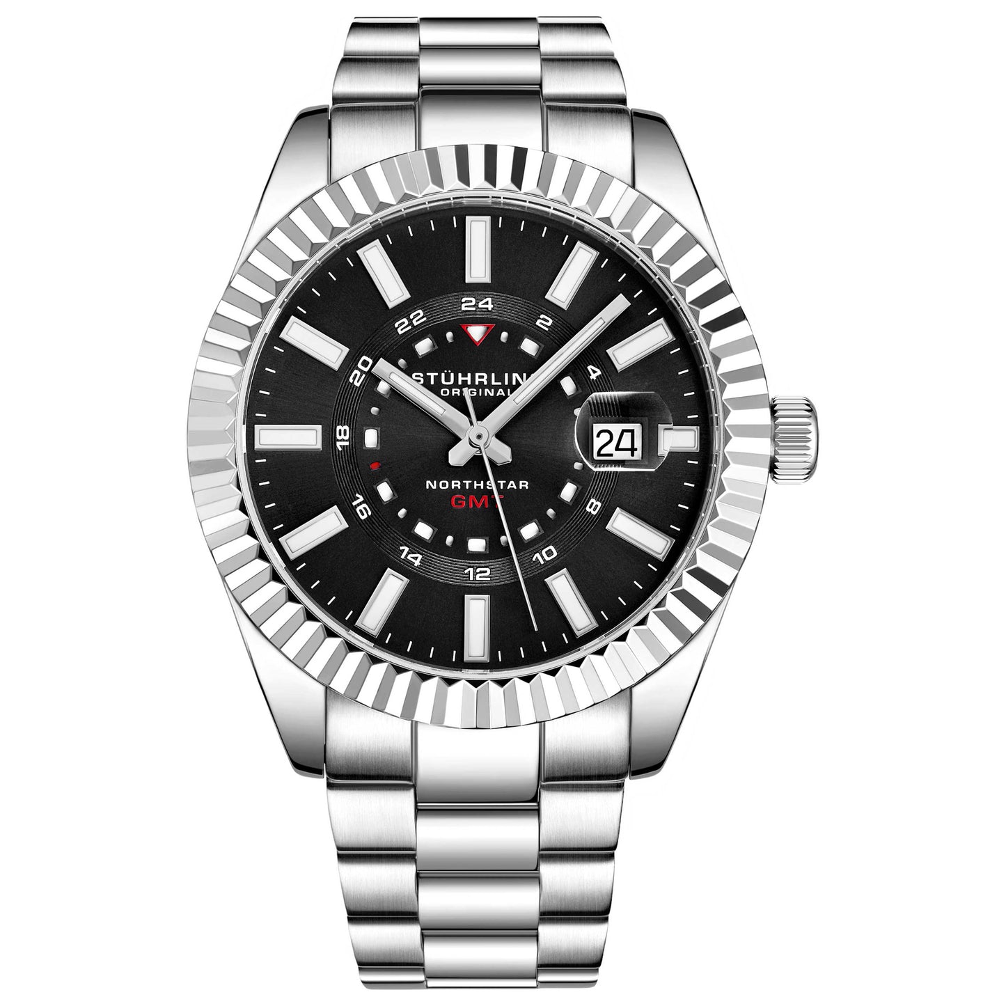 Front view of Stuhrling Symphony Men's Quartz Watch M14847