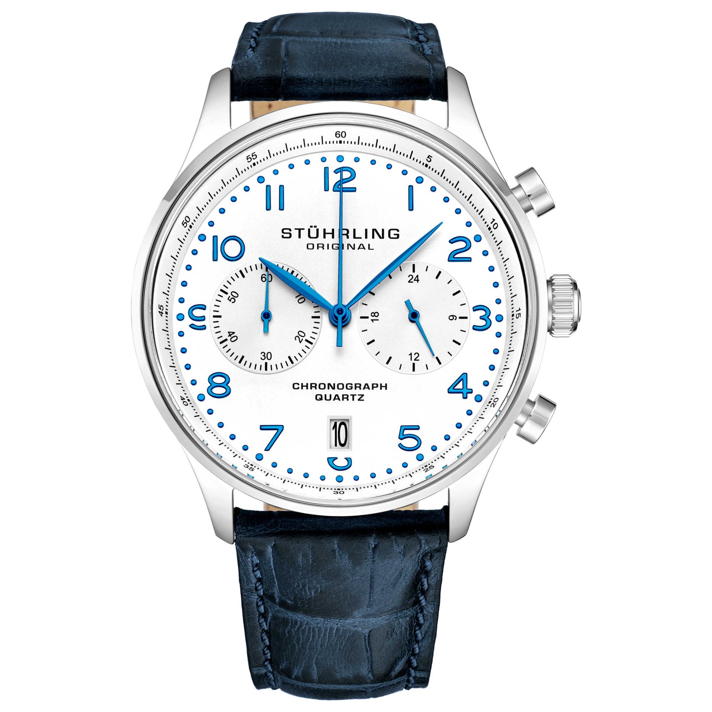 Front view of Stuhrling Monaco Men's Quartz Watch M14853