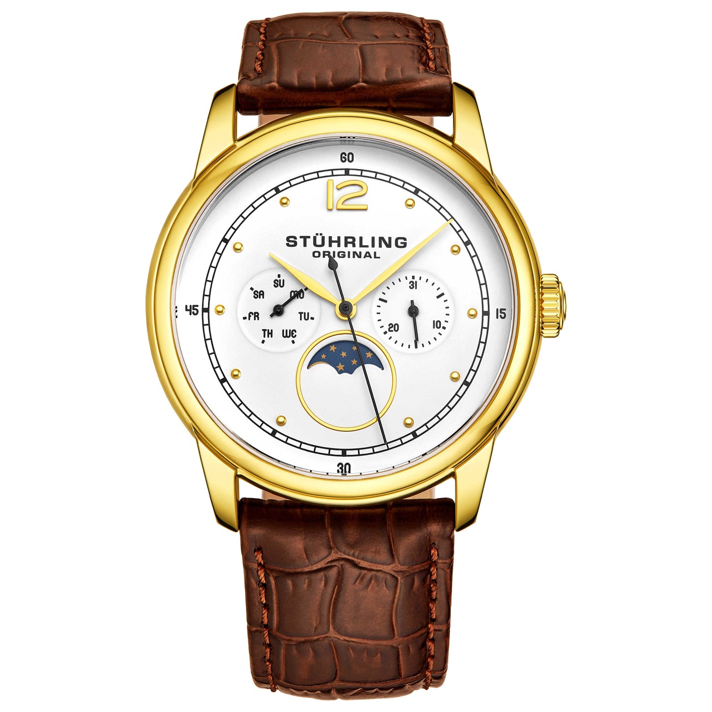 Front view of Stuhrling Symphony Men's Quartz Watch M14863