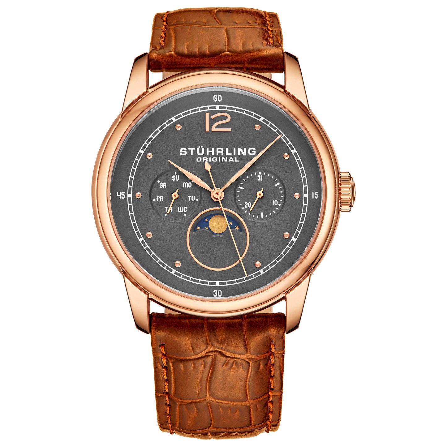 Front view of Stuhrling Symphony Men's Quartz Watch M14864