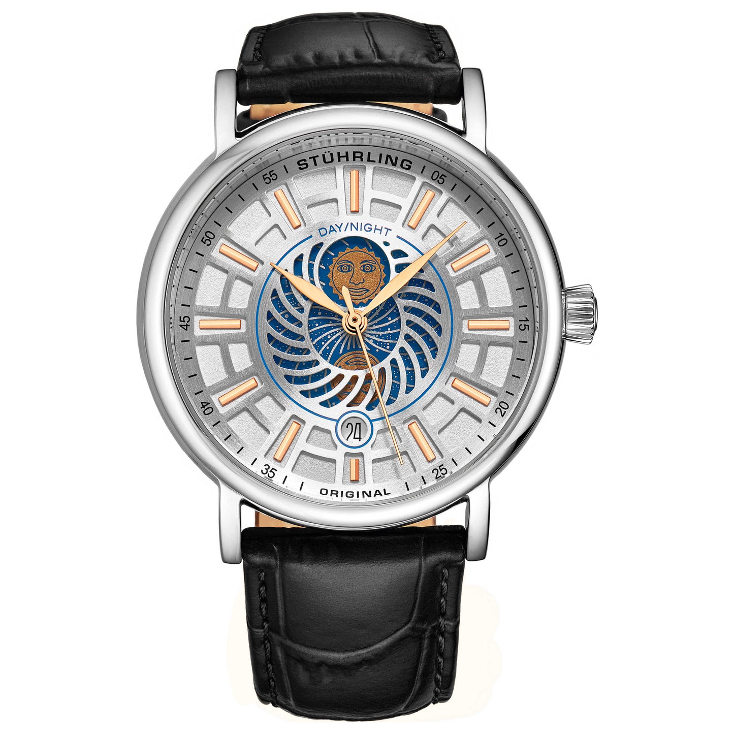 Front view of Stuhrling Symphony Men's Quartz Watch M14865