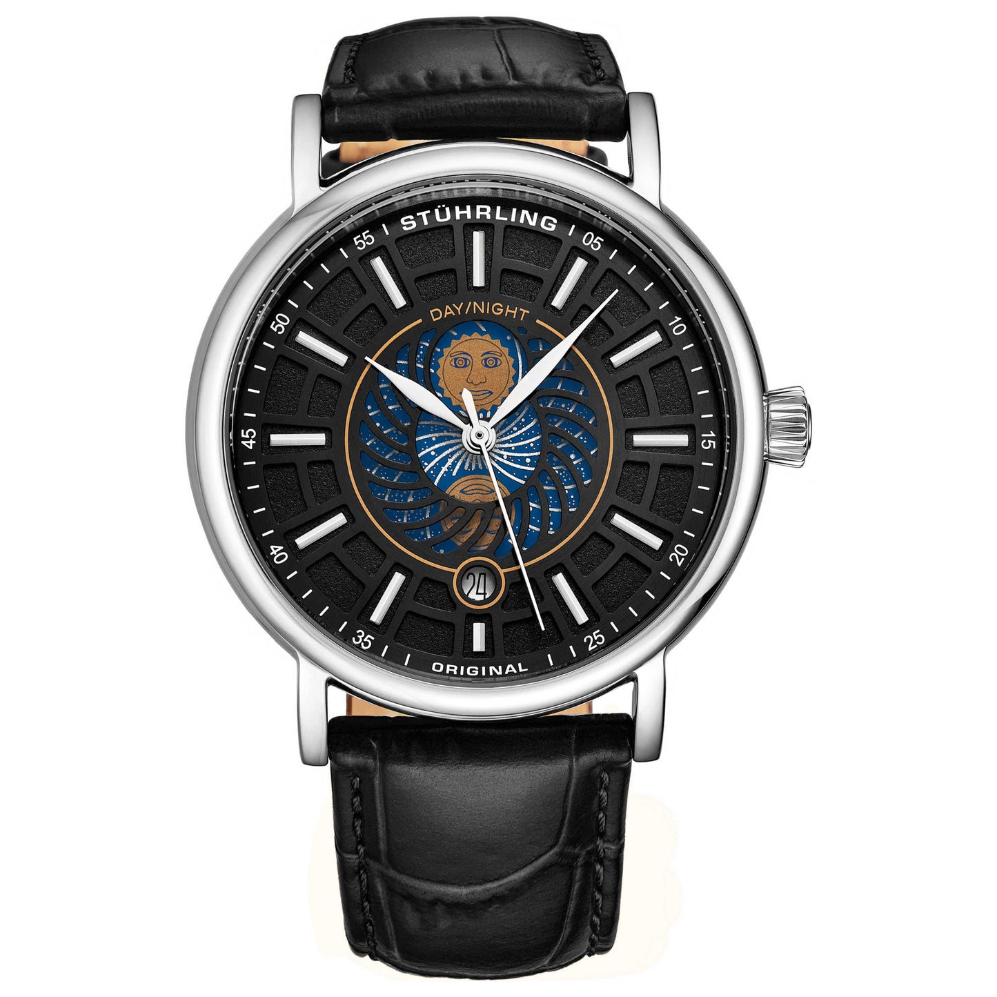 Front view of Stuhrling Symphony Men's Quartz Watch M14866