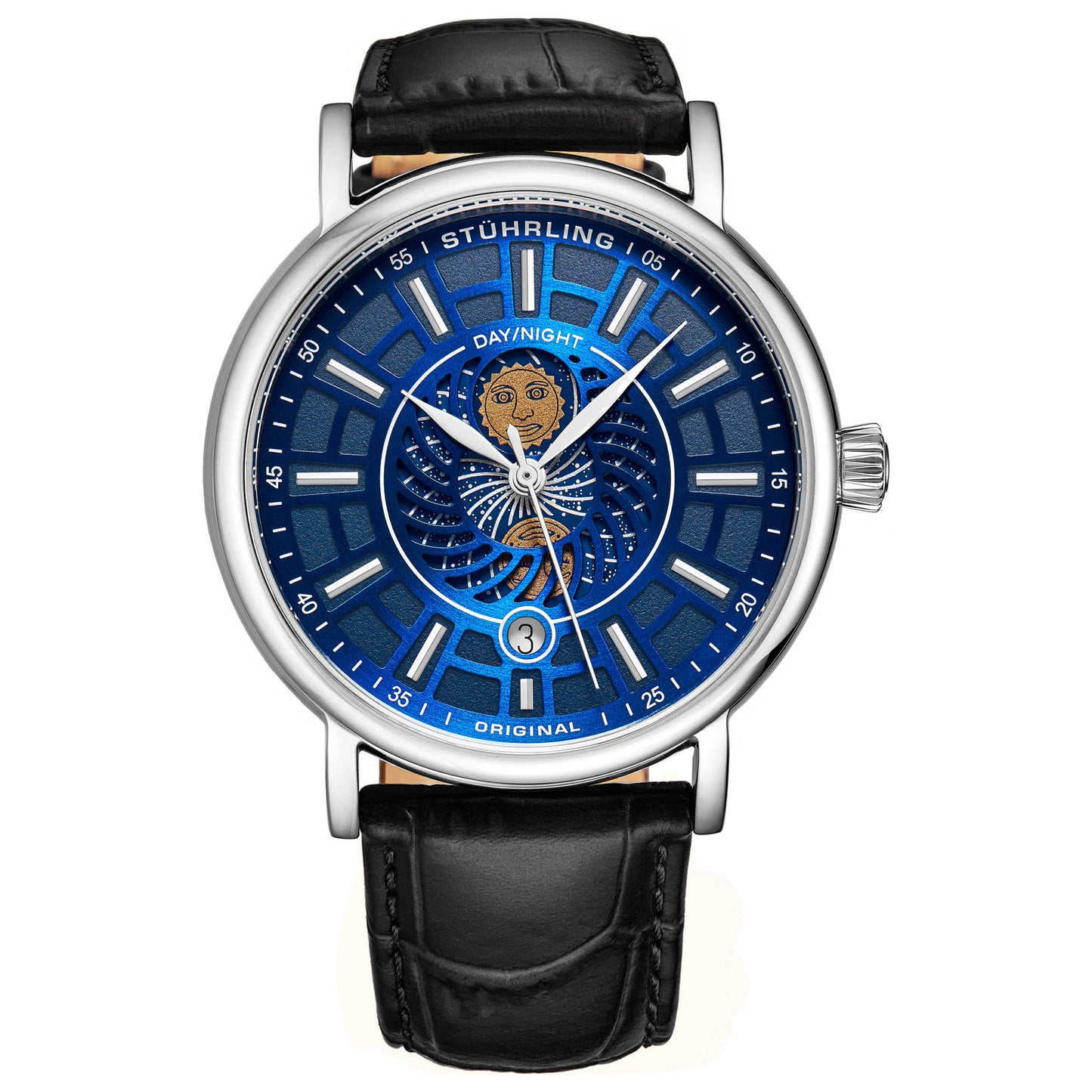 Front view of Stuhrling Symphony Men's Quartz Watch M14867