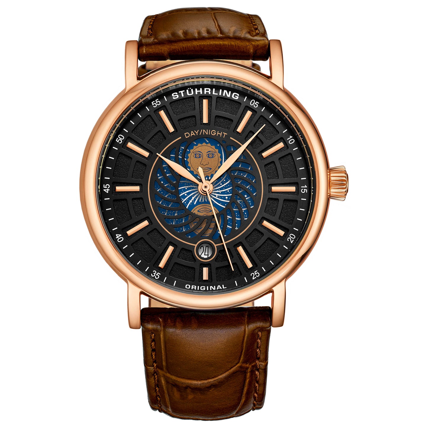 Front view of Stuhrling Symphony Men's Quartz Watch M14869