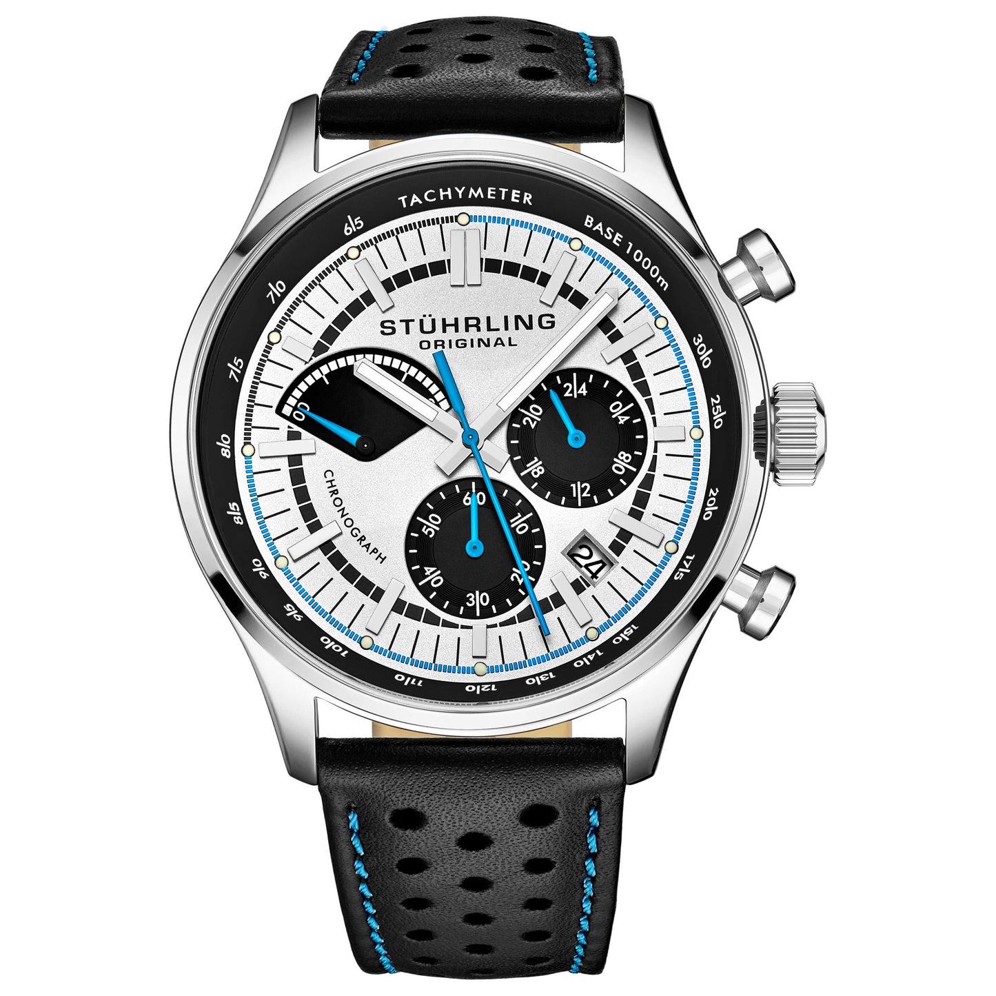 Front view of Stuhrling Monaco Men's Quartz Watch M14891