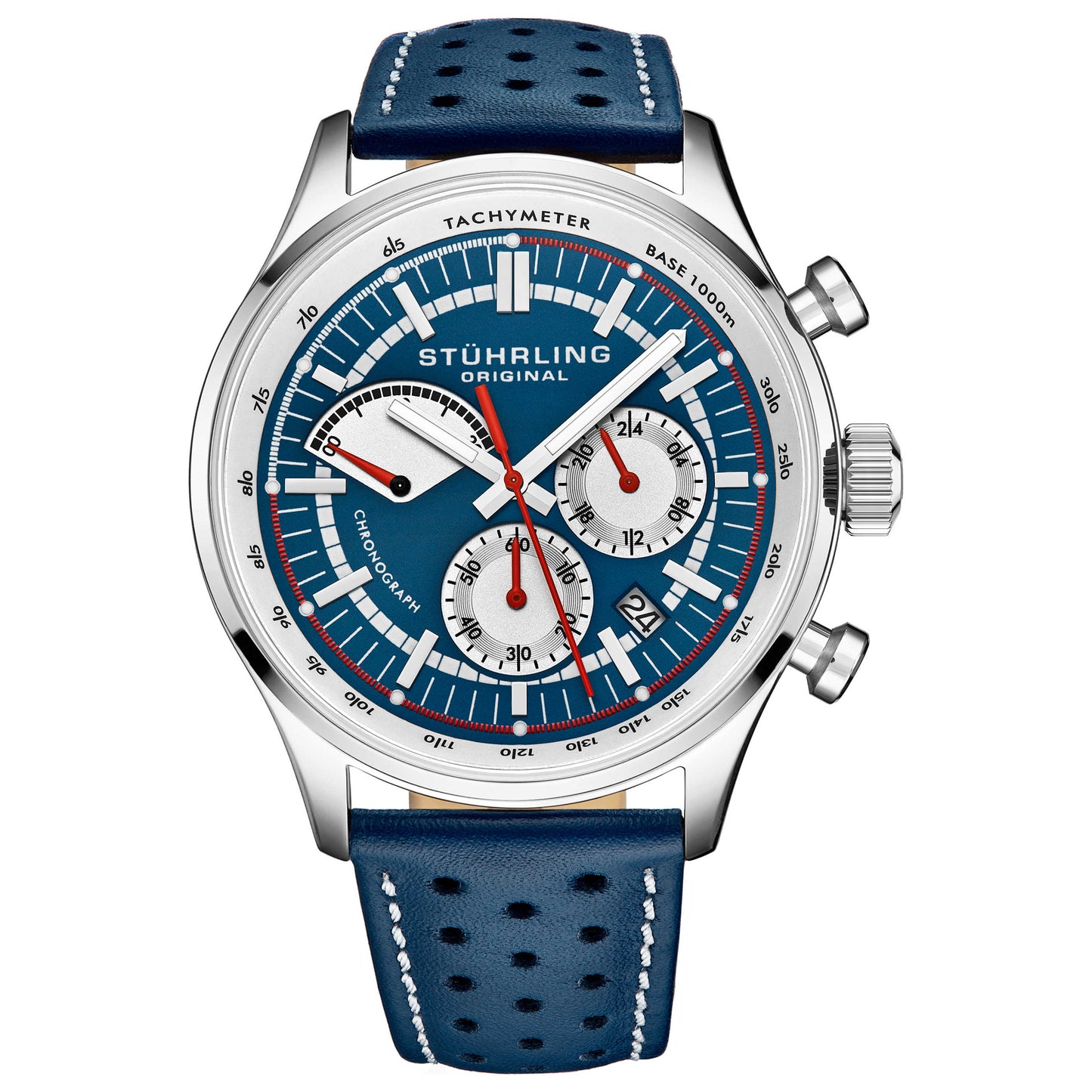 Front view of Stuhrling Monaco Men's Quartz Watch M14892