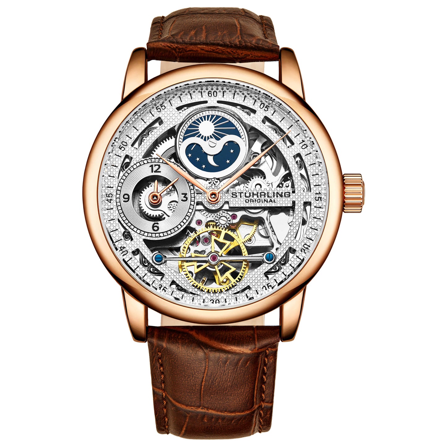 Front view of Stuhrling Legacy Men's Automatic Watch M14984