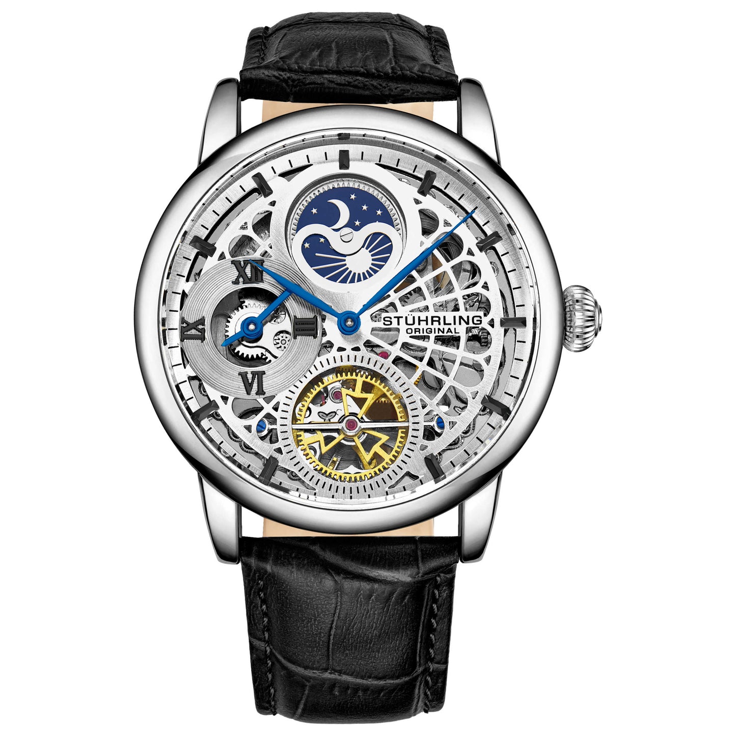Front view of Stuhrling Legacy Men's Automatic Watch M14985