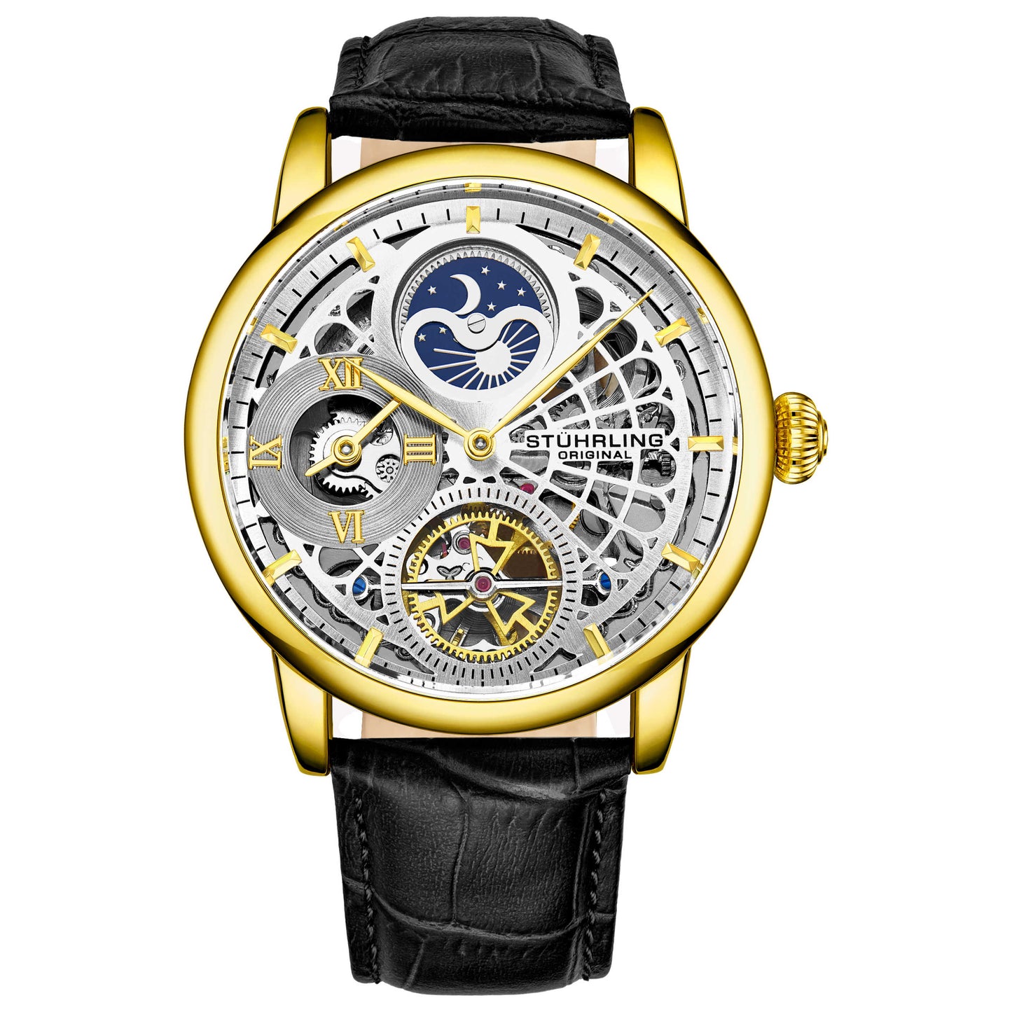 Front view of Stuhrling Legacy Men's Automatic Watch M14986
