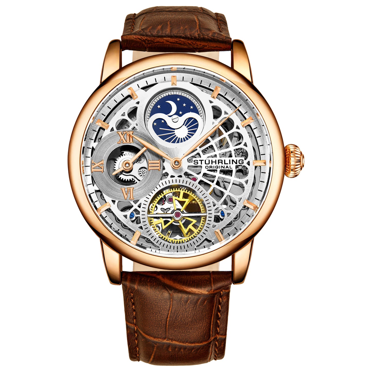 Front view of Stuhrling Legacy Men's Automatic Watch M14987