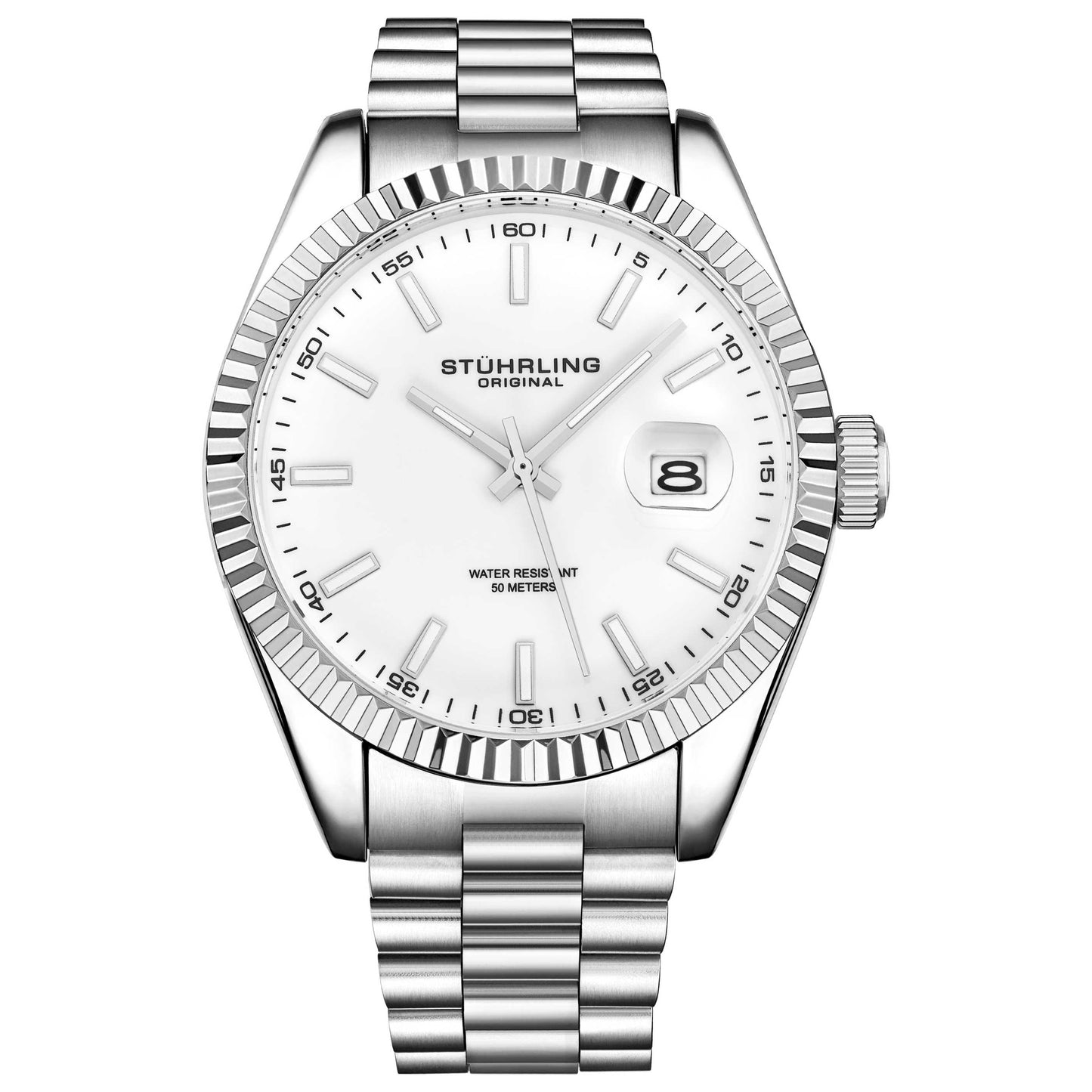 Front view of Stuhrling Symphony Men's Quartz Watch M15010