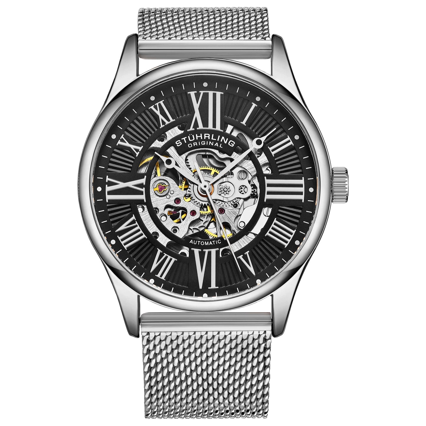 Front view of Stuhrling Legacy Men's Automatic Watch M15036