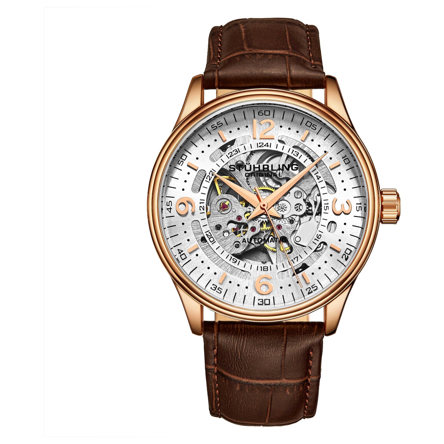 Front view of Stuhrling Legacy Men's Automatic Watch M15046