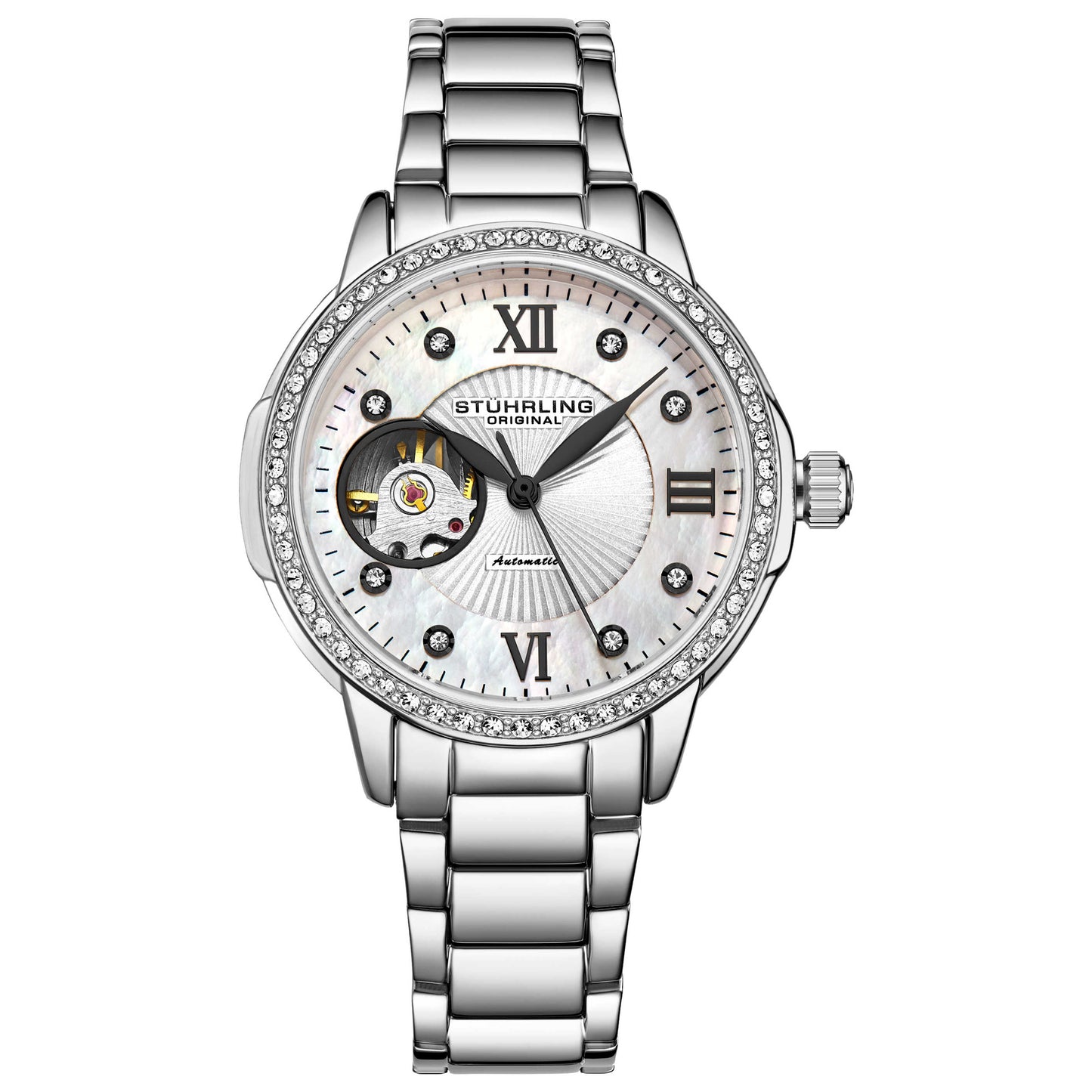 Front view of Stuhrling Legacy Women's Automatic Watch M15074