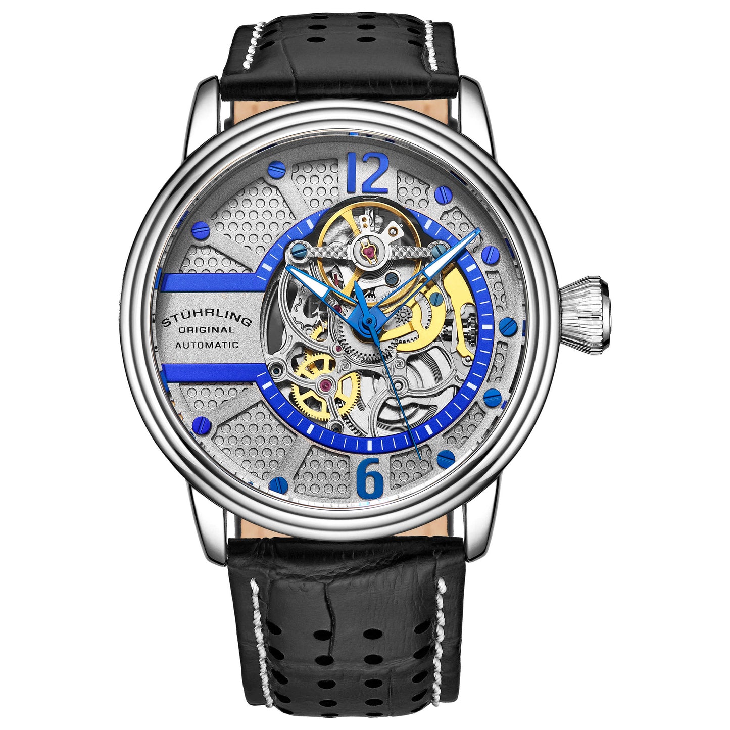Front view of Stuhrling Legacy Men's Automatic Watch M15115