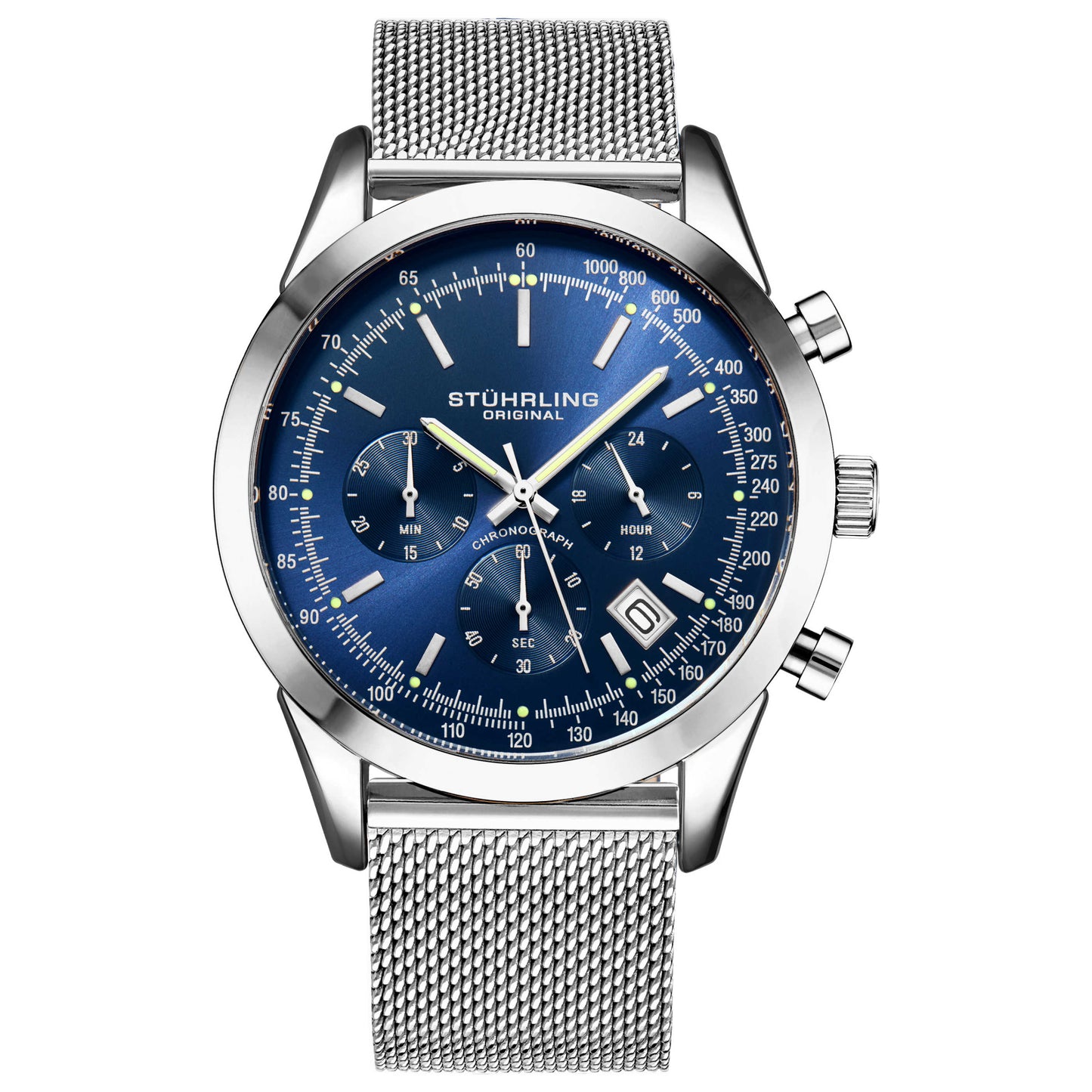 Front view of Stuhrling Monaco Men's Quartz Watch M15126