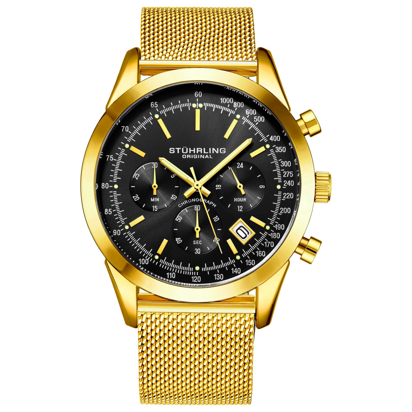 Front view of Stuhrling Monaco Men's Quartz Watch M15131