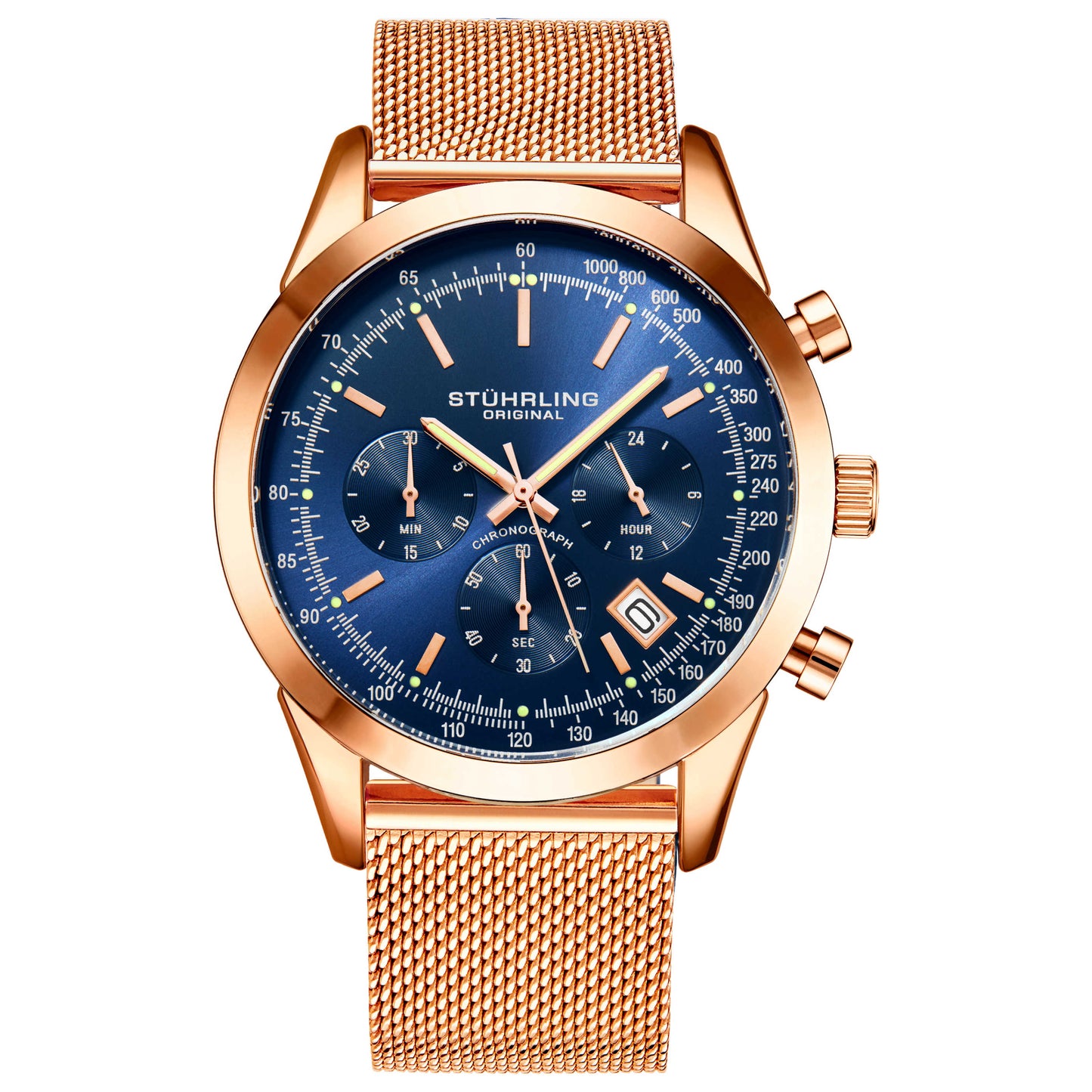 Front view of Stuhrling Monaco Men's Quartz Watch M15132