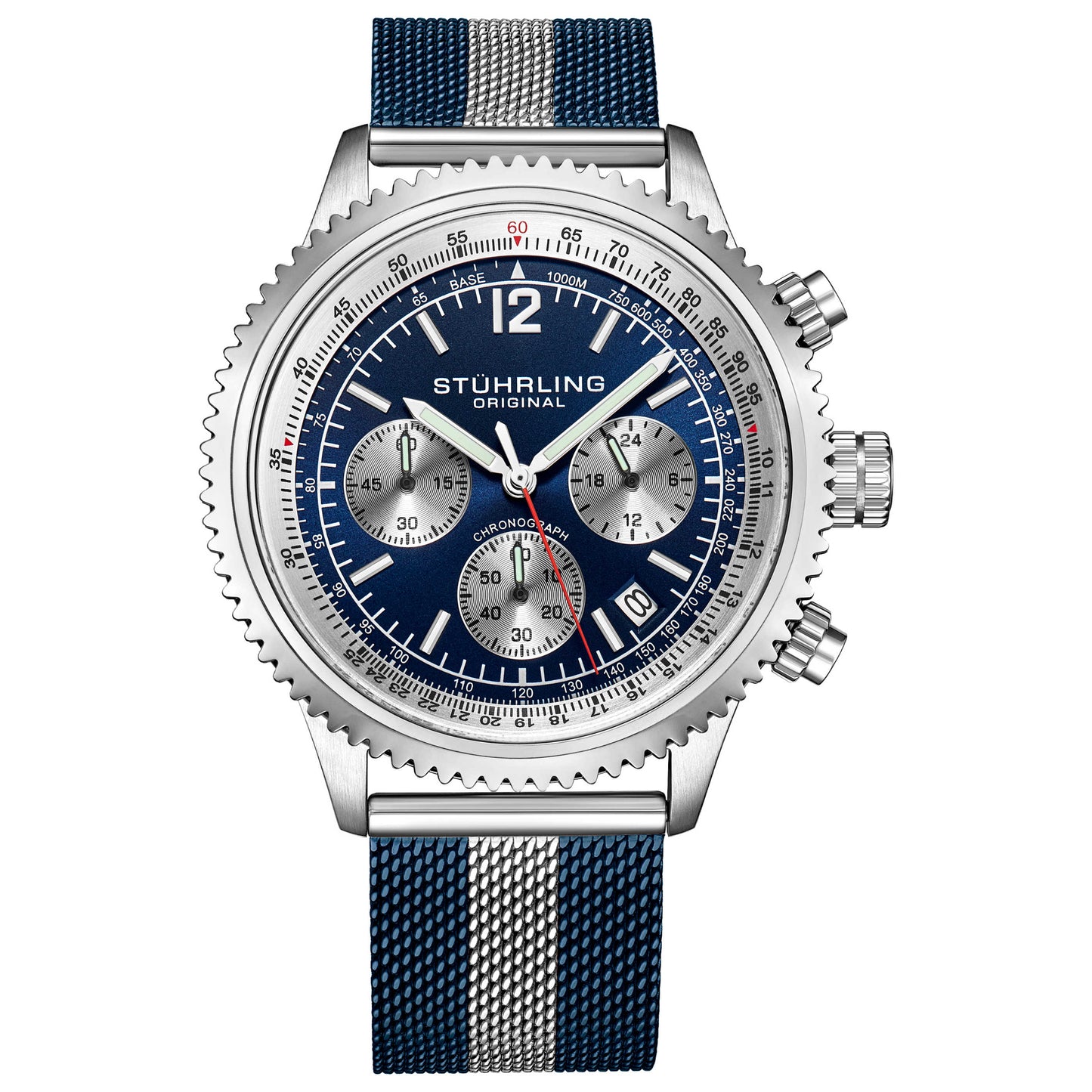 Front view of Stuhrling Monaco Men's Quartz Watch M15134