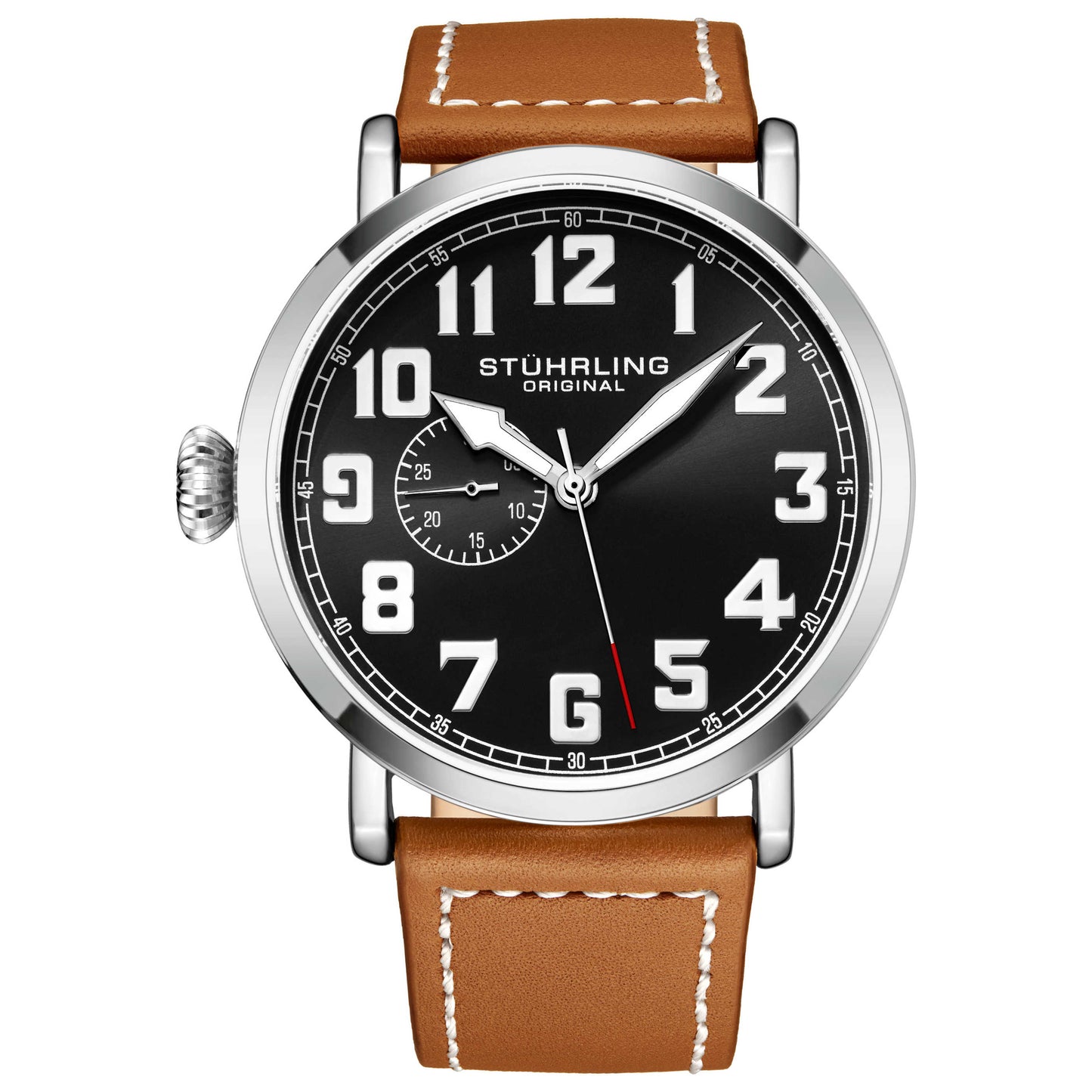 Front view of Stuhrling Aviator Men's Quartz Watch M15213