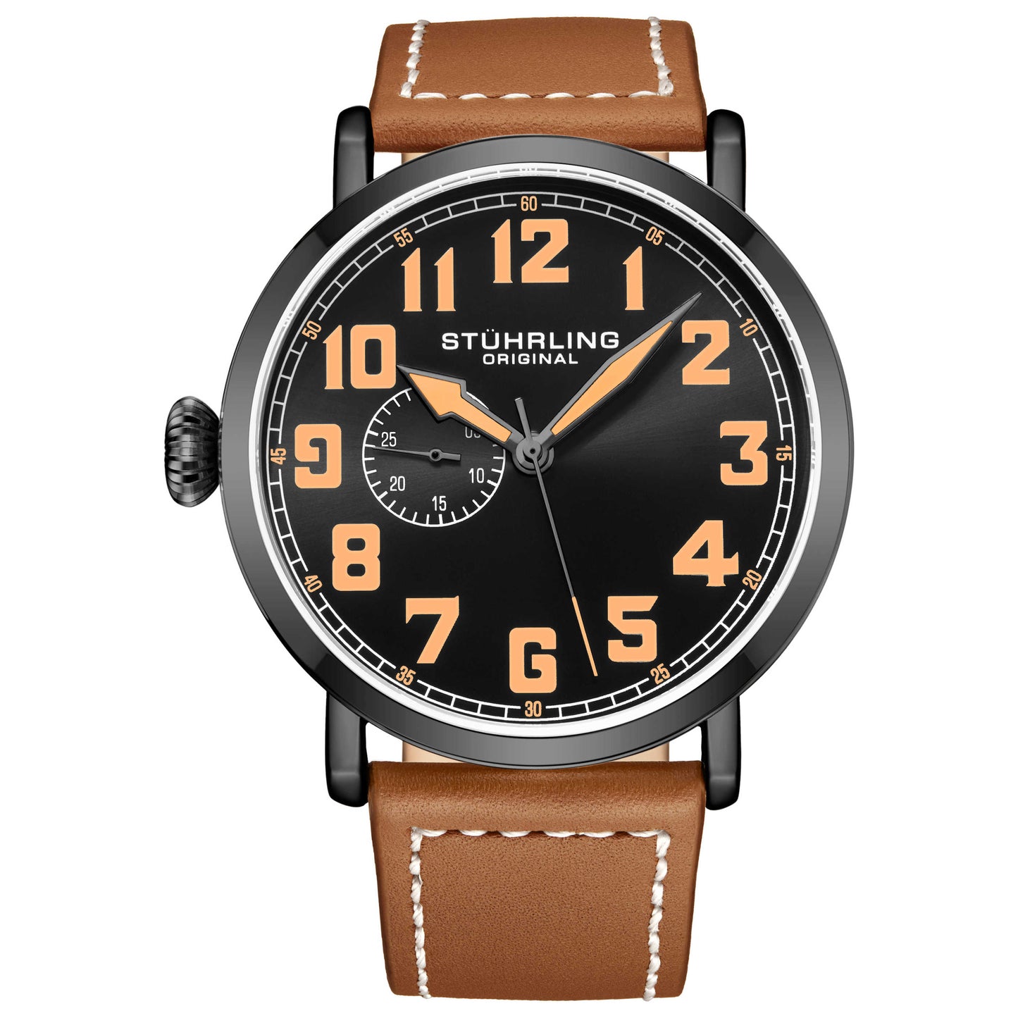Front view of Stuhrling Aviator Men's Quartz Watch M15215