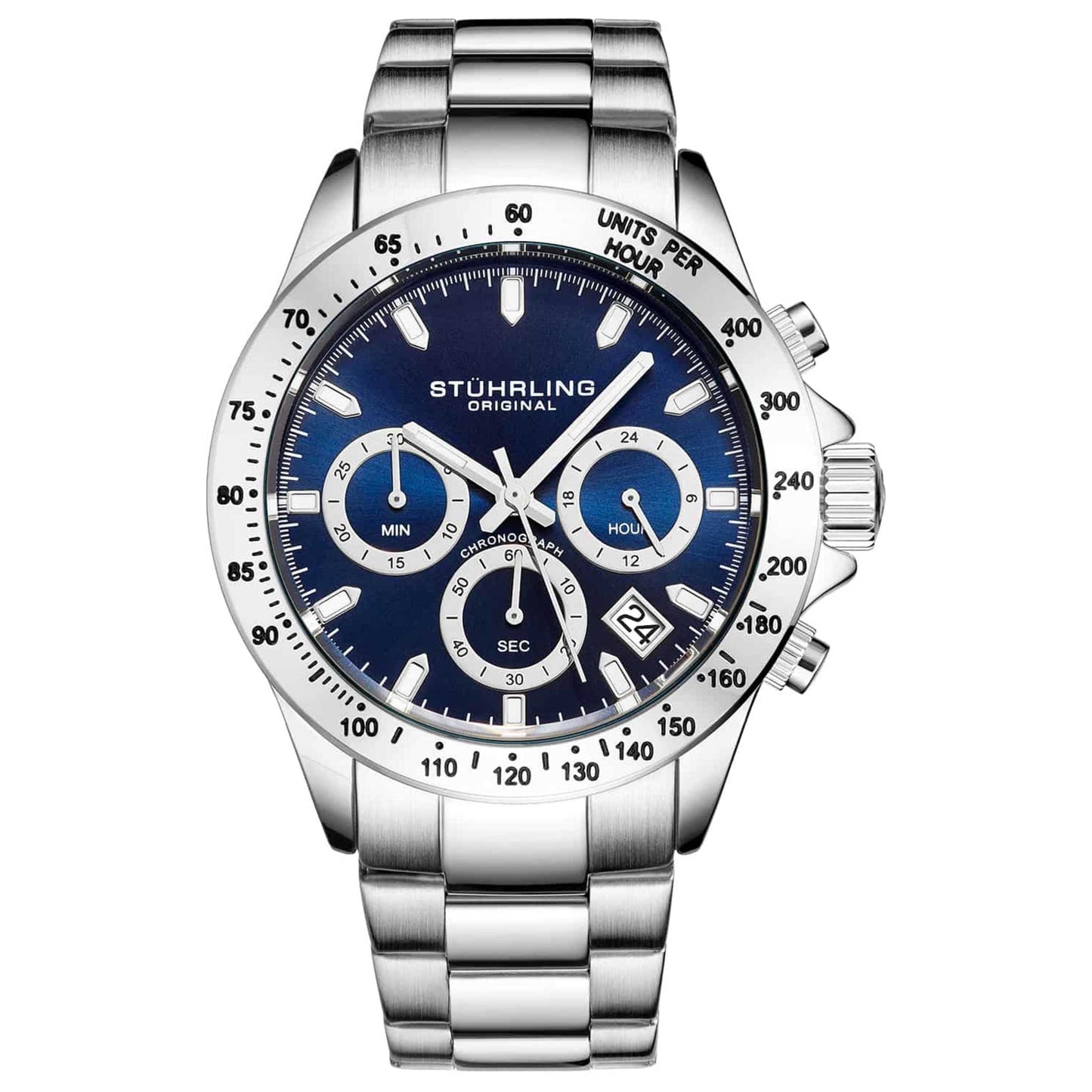 Front view of Stuhrling Monaco Men's Quartz Watch M16275