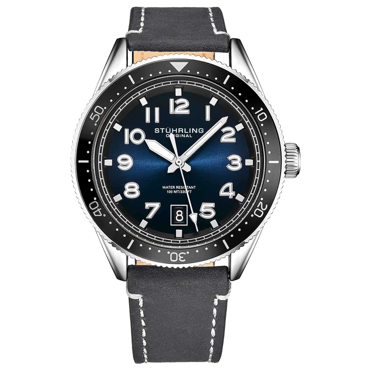 Front view of Stuhrling Monaco Men's Quartz Watch M16388