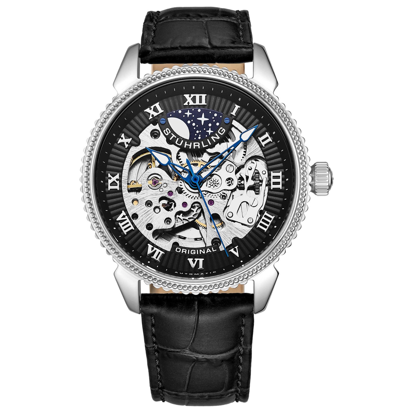 Front view of Stuhrling Legacy Men's Automatic Watch M16434