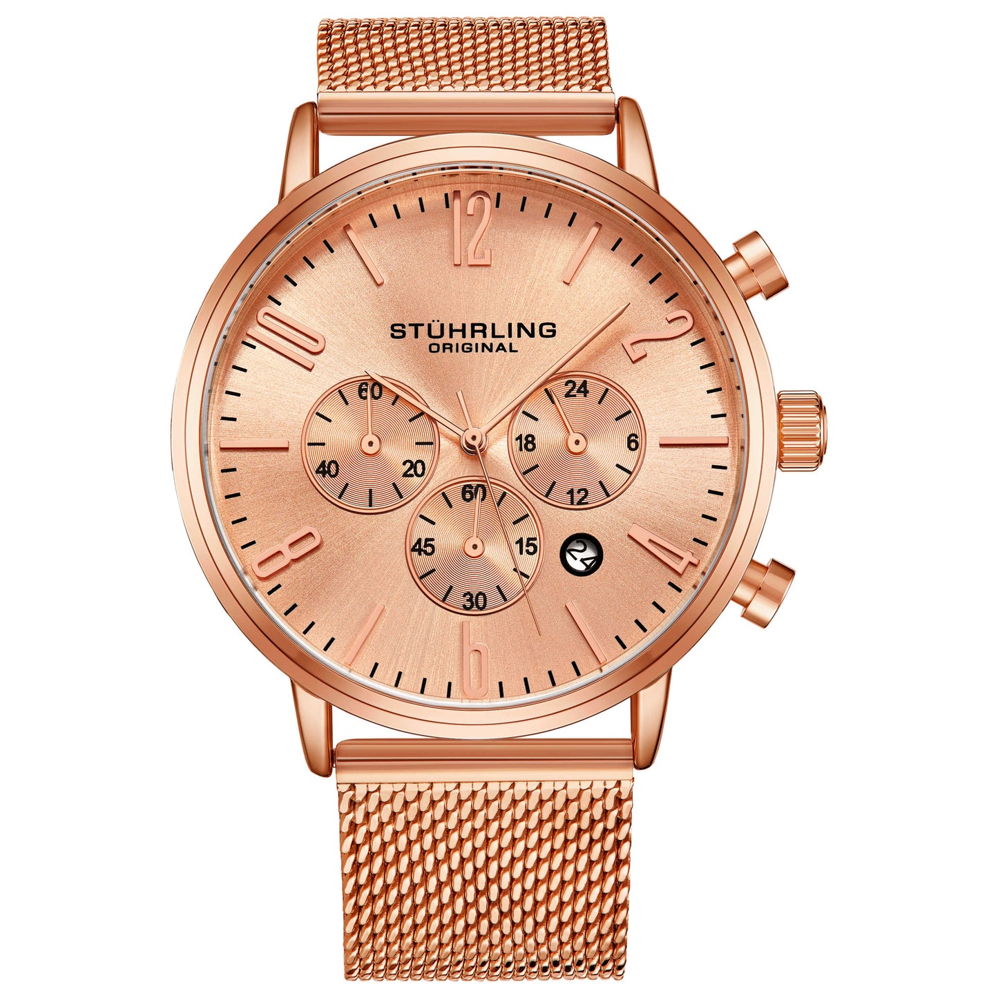 Front view of Stuhrling Monaco Men's Quartz Watch M16558