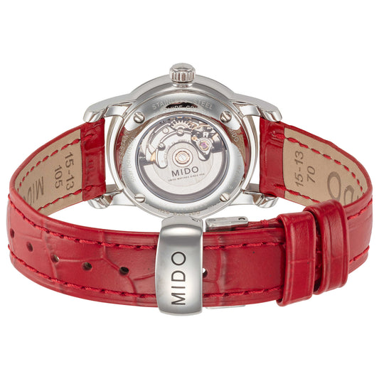 Back view of Mido Baroncelli Women's Automatic Watch M76004397