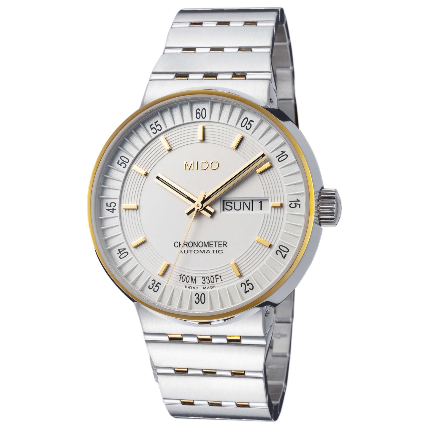 Front view of Mido All Dial Men's Automatic Watch M83409B111