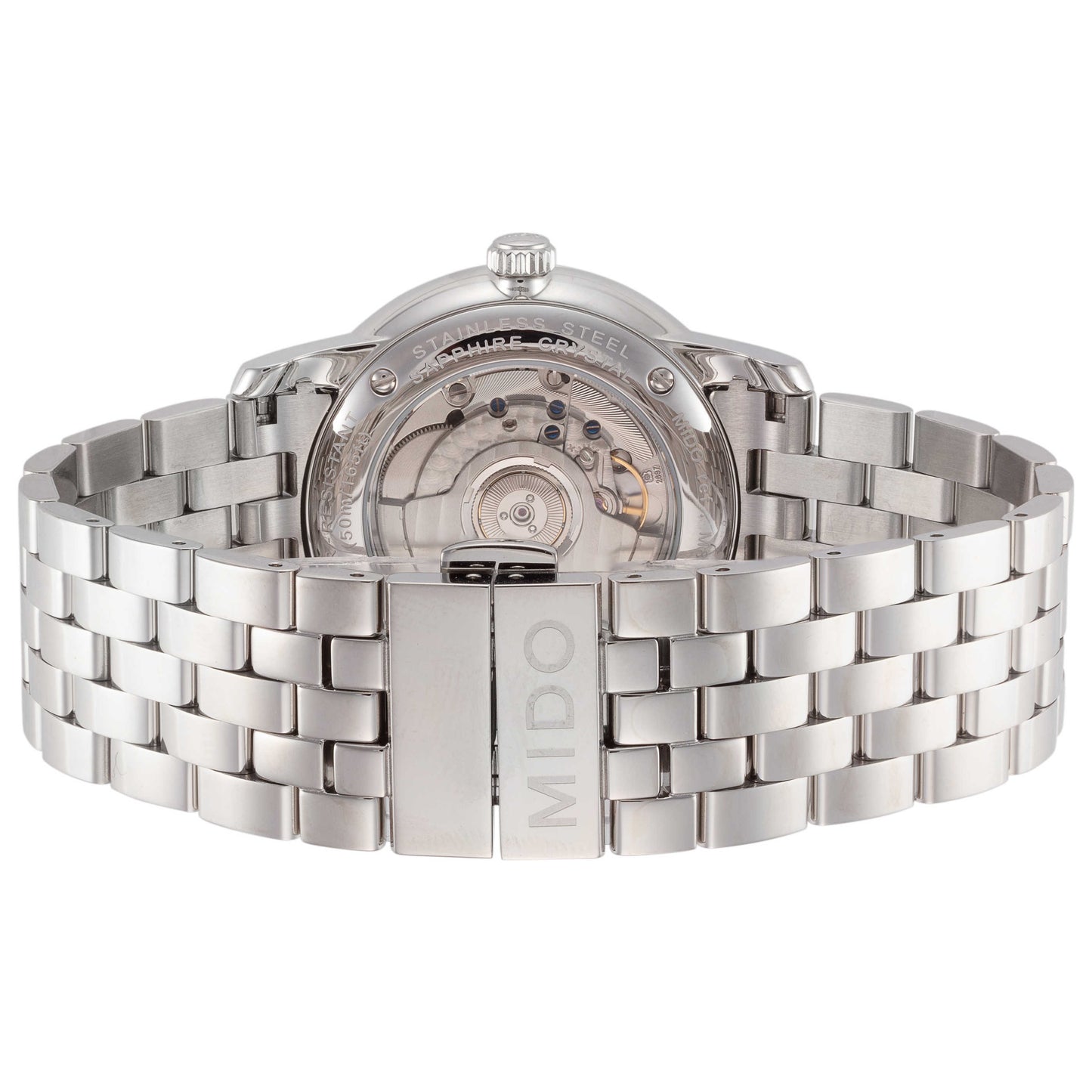Back view of Mido Baroncelli Men's Automatic Watch M86054181