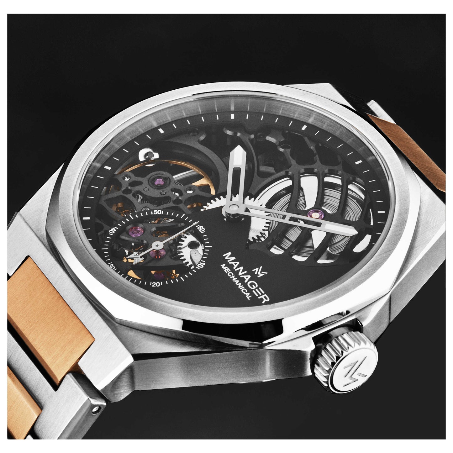 Manager Revolution Men's Automatic Watch MAN-RM-06-BM - Image #5