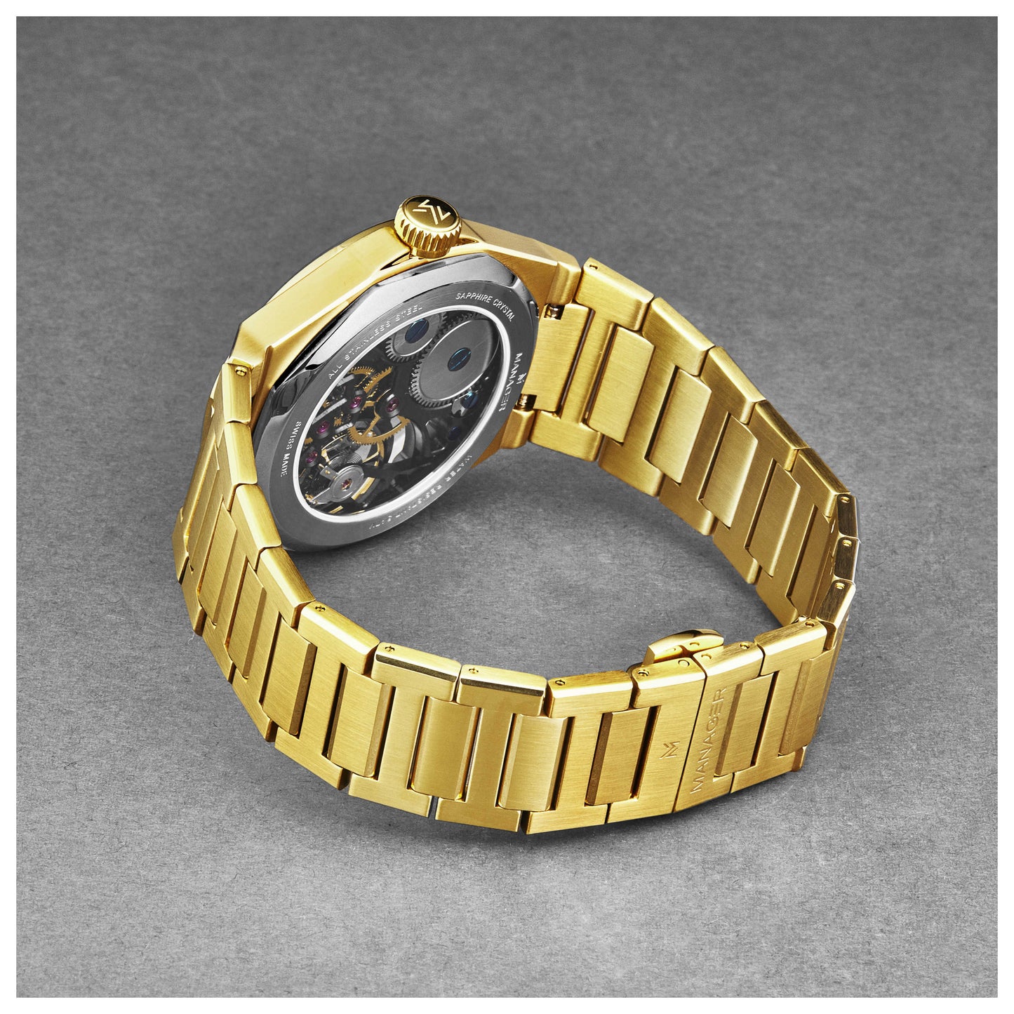 Manager Revolution Men's Manual-Wind Watch MAN-RM-10-GM - Image #2