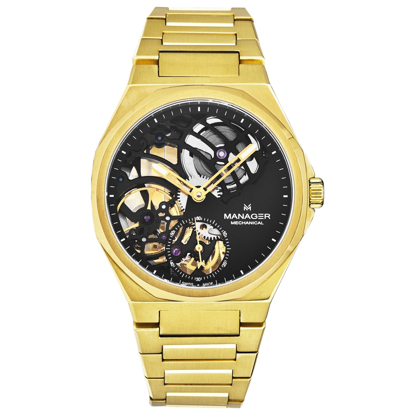 Front view of Manager Revolution Men's Manual-Wind Watch MAN-RM-10-GM