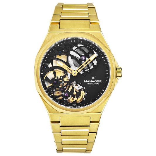 Front view of Manager Revolution Men's Manual-Wind Watch MAN-RM-10-GM