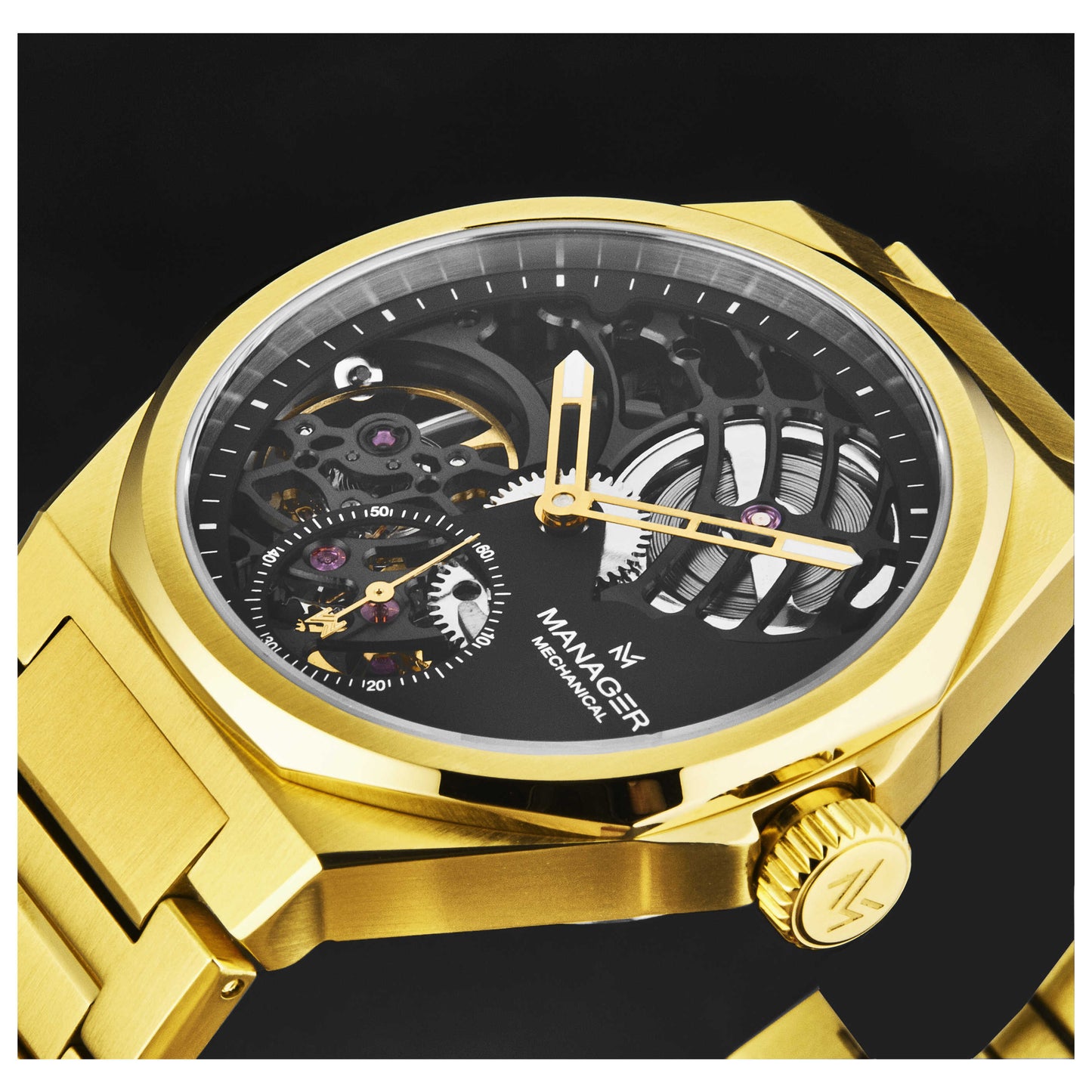 Manager Revolution Men's Manual-Wind Watch MAN-RM-10-GM - Image #3