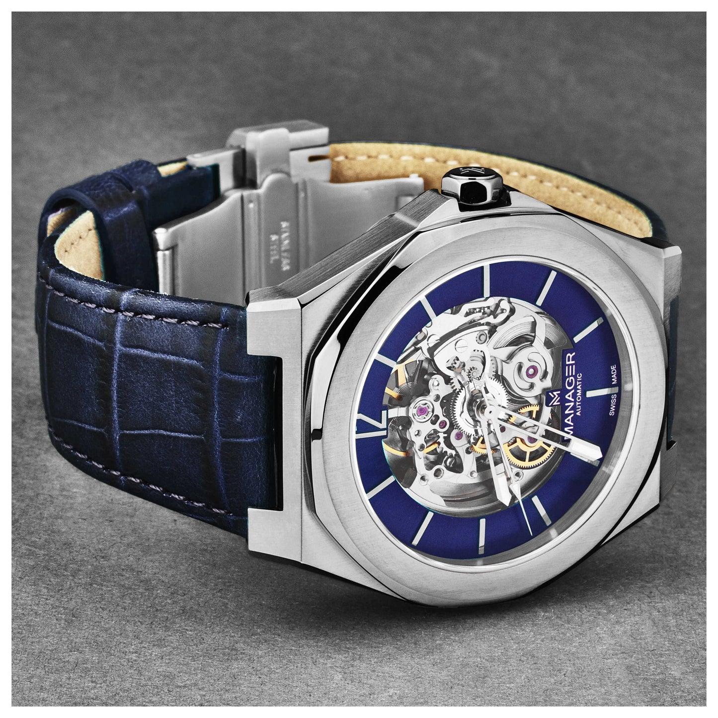 Manager Open Mind Men's Automatic Watch MAN-RO-03-SL - Image #4