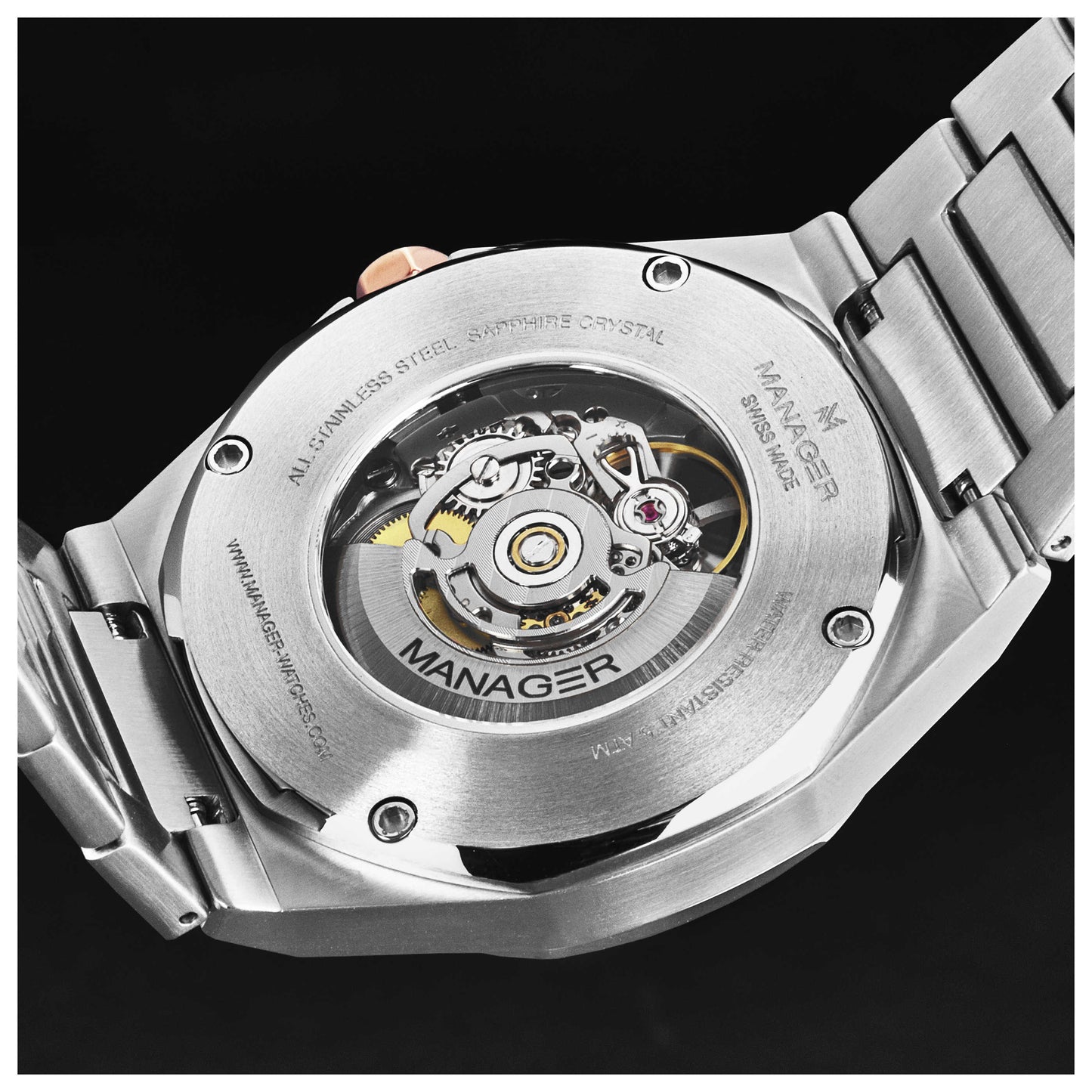 Manager Open Mind Men's Automatic Watch MAN-RO-05-BM - Image #3