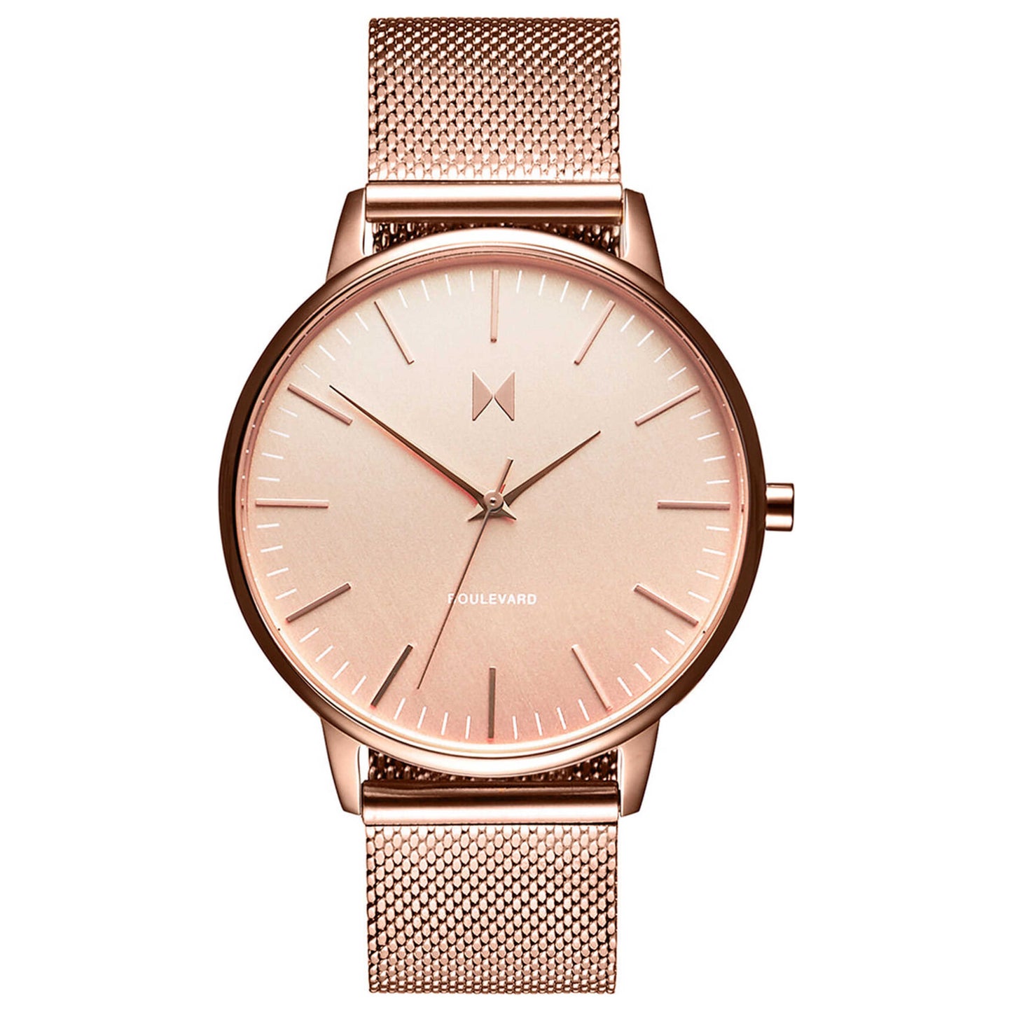 Front view of MVMT Boulevard Women's Quartz Watch MB01-RG
