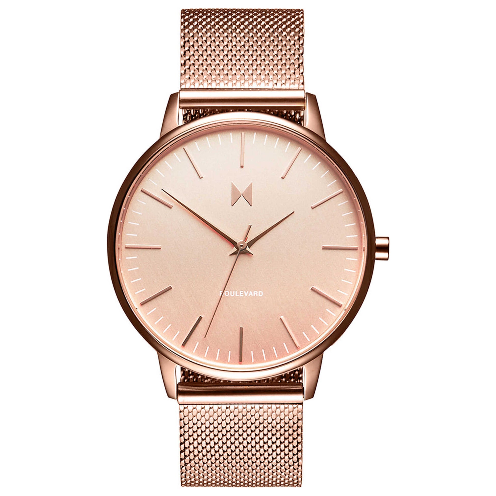Front view of MVMT Boulevard Women's Quartz Watch MB01-RG