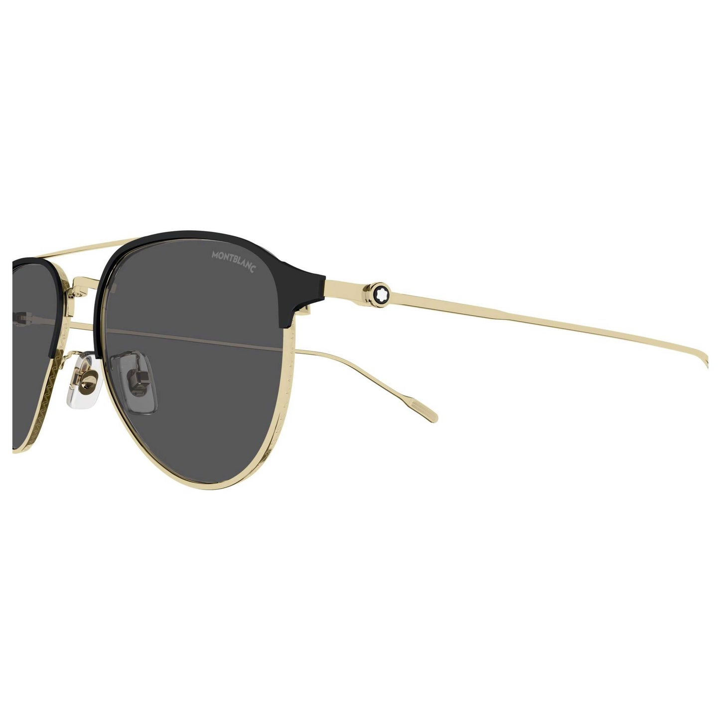 Right view of Montblanc Fashion Men's Sunglasses MB0190S-002-55
