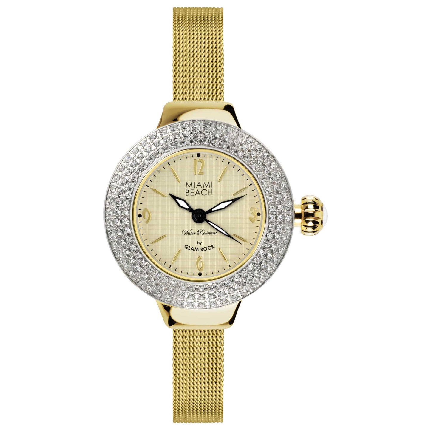 Front view of Glam Rock Miami Beach Women's Quartz Watch MBD27180