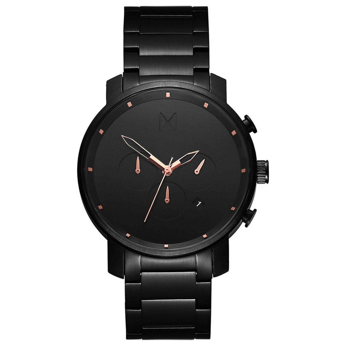 Front view of MVMT Chrono Men's Quartz Watch MC01-BBRG