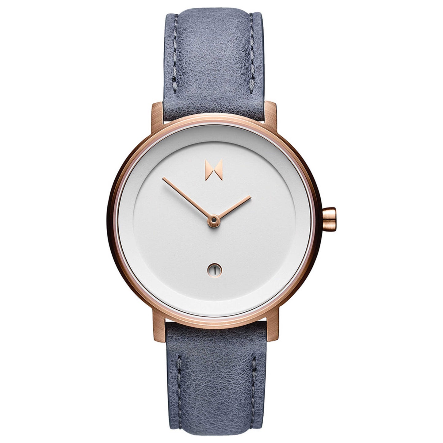 Front view of MVMT Signature II Women's Quartz Watch MF02-WBLU