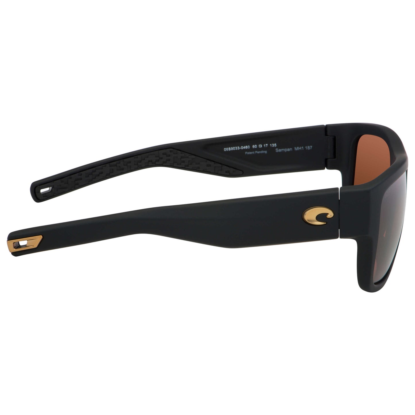 Left view of Costa del Mar Sampan Unisex Sunglasses MH1-187-OCP