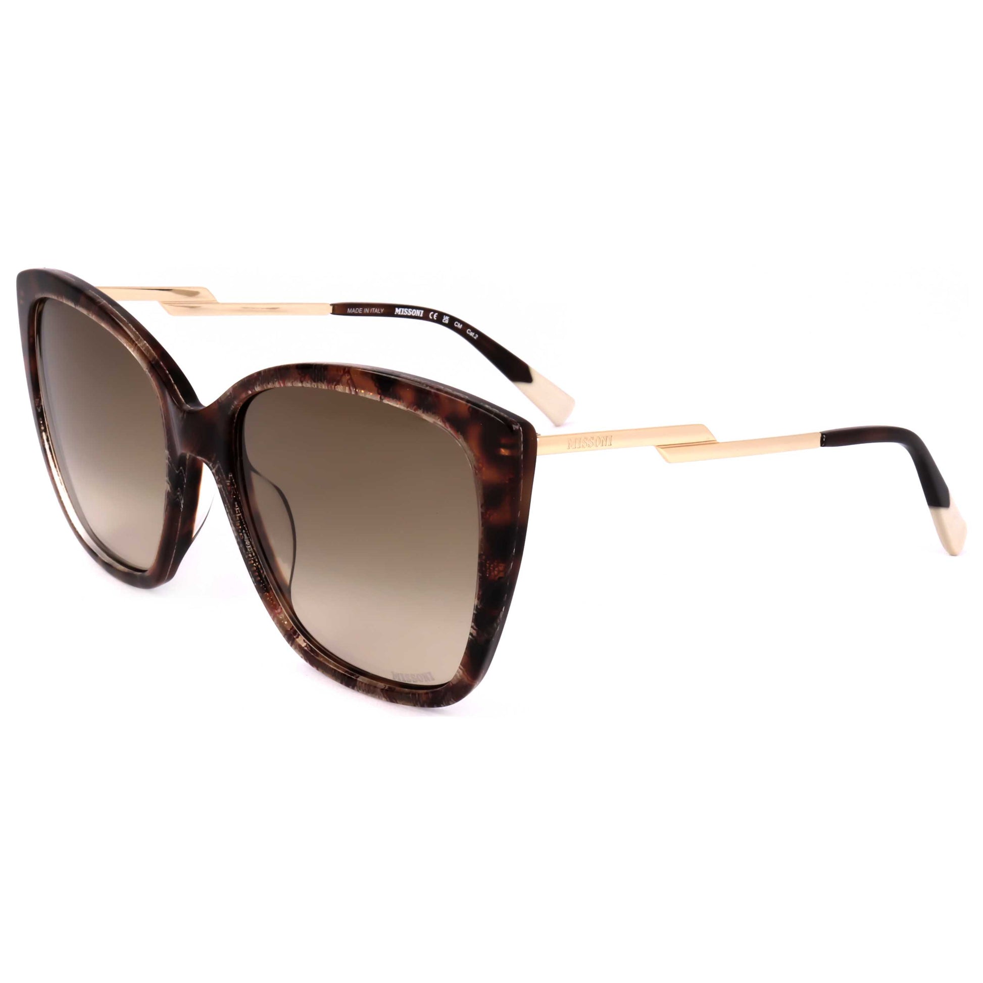 Front view of Missoni Women's Sunglasses MIS0123-G-S-MAP-57