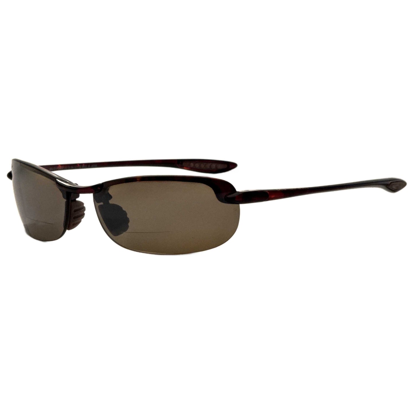 Front view of Maui Jim Makaha Men's Reading Sunglasses MJ0405SA-004