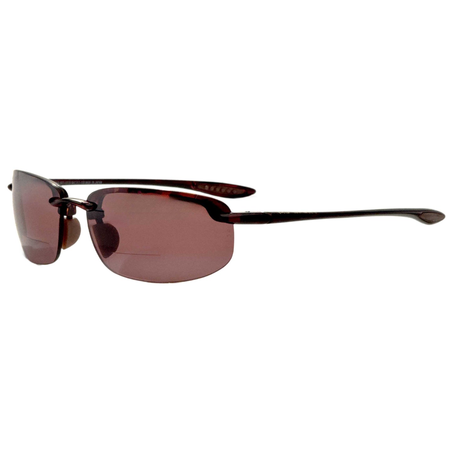 Front view of Maui Jim Hookipa Men's Reading Sunglasses MJ0407S-014