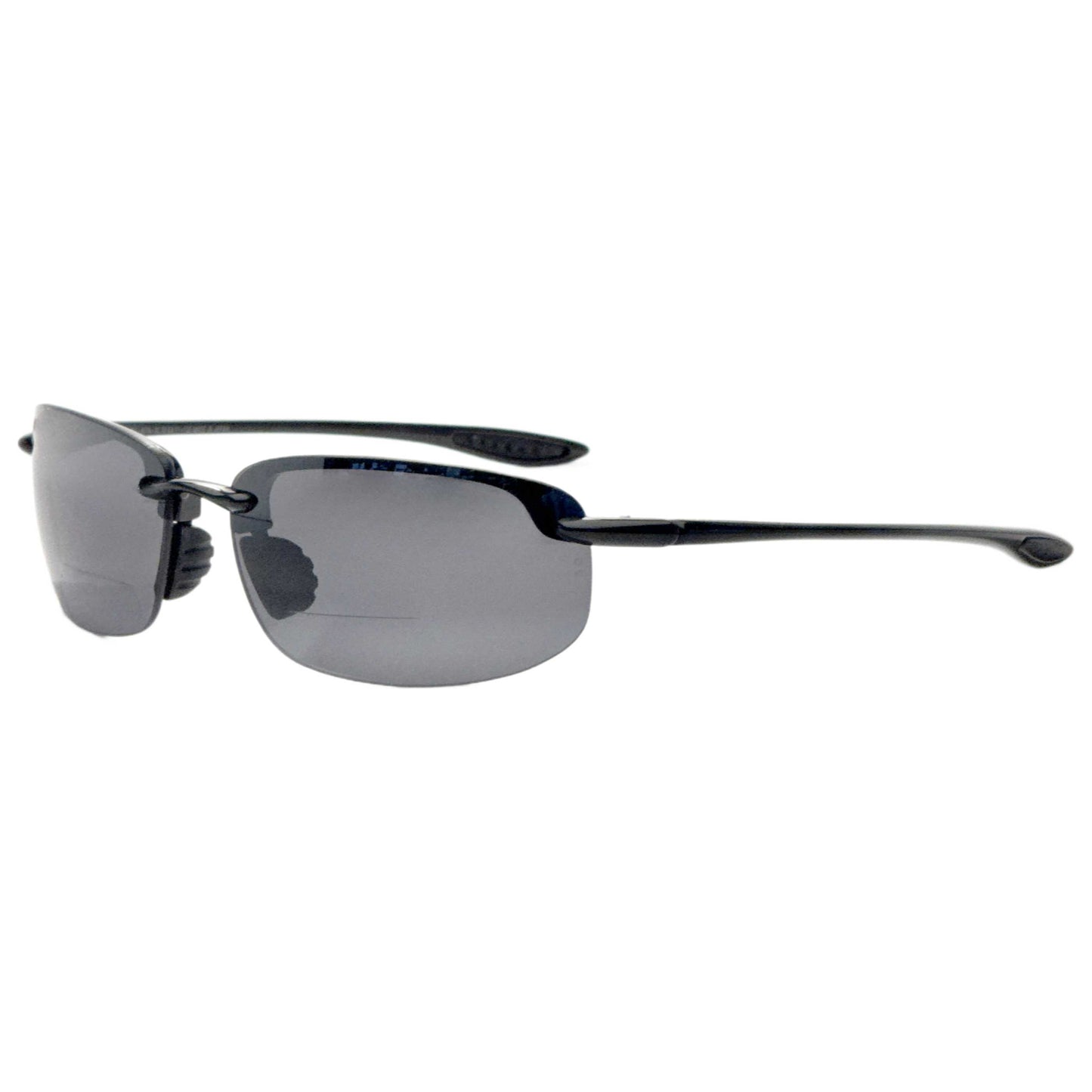 Front view of Maui Jim Hookipa Men's Reading Sunglasses MJ0407SA-007